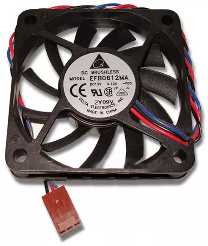 New Delta EFB0612MA 60mm x 10mm 12v Ball Bearing Fan 3 Pin Connector 15.54 CFM