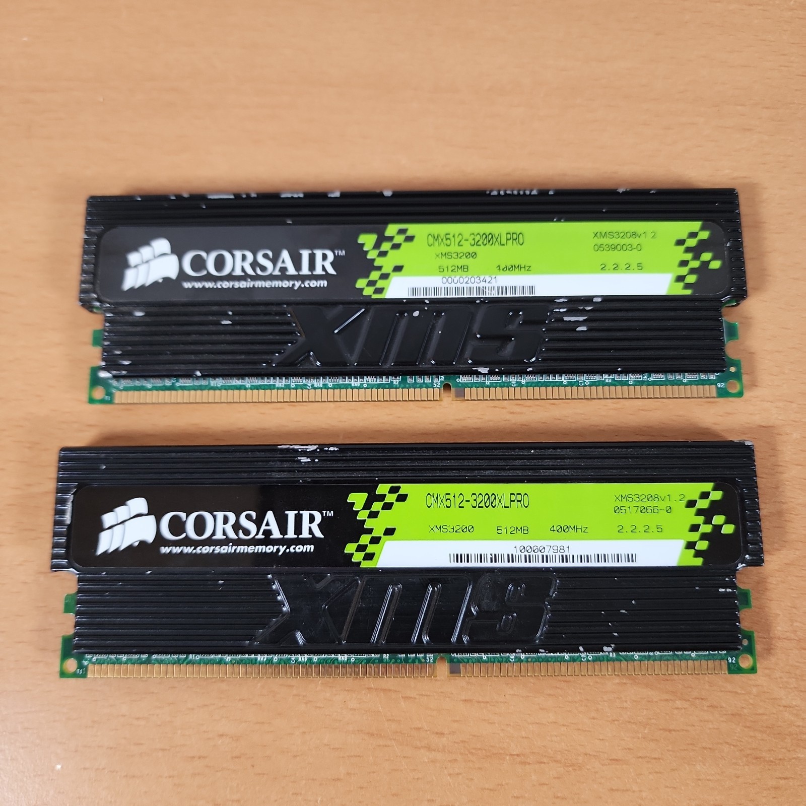 🔥 Corsair XMS Pro Series 1GB (2x512MB) DDR1 CMX512-3200XLPRO 400MHz XMS3208v1.2