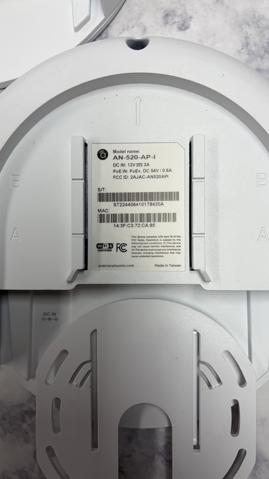 Araknis Networks AN-520-AP-I Indoor Wireless Access Point AX3000 WiFi 6