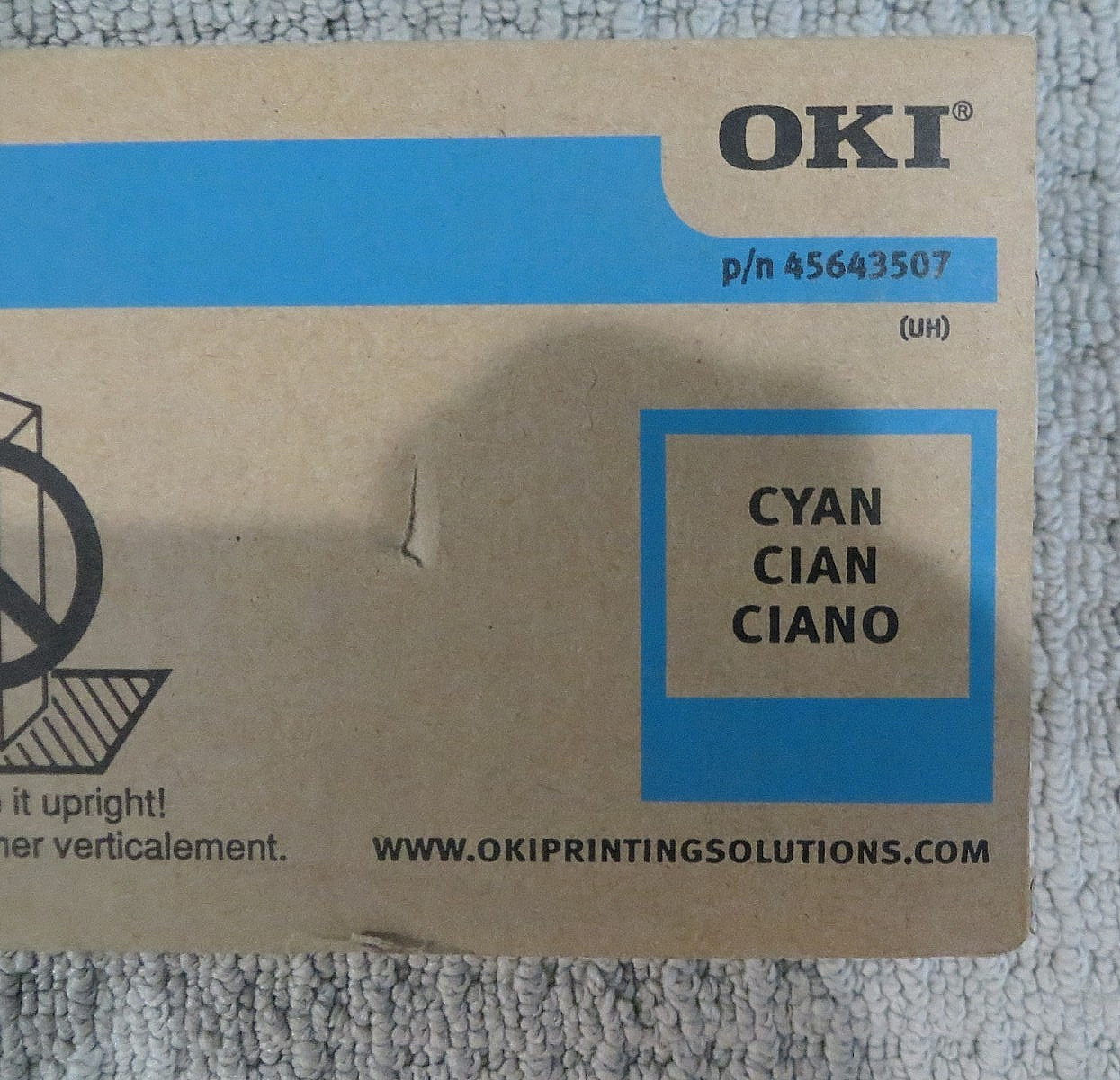 OKI 45643507 TONER CARTRIDGE CYAN ES 9465 9475 GENUINE NEW SEALED BOX