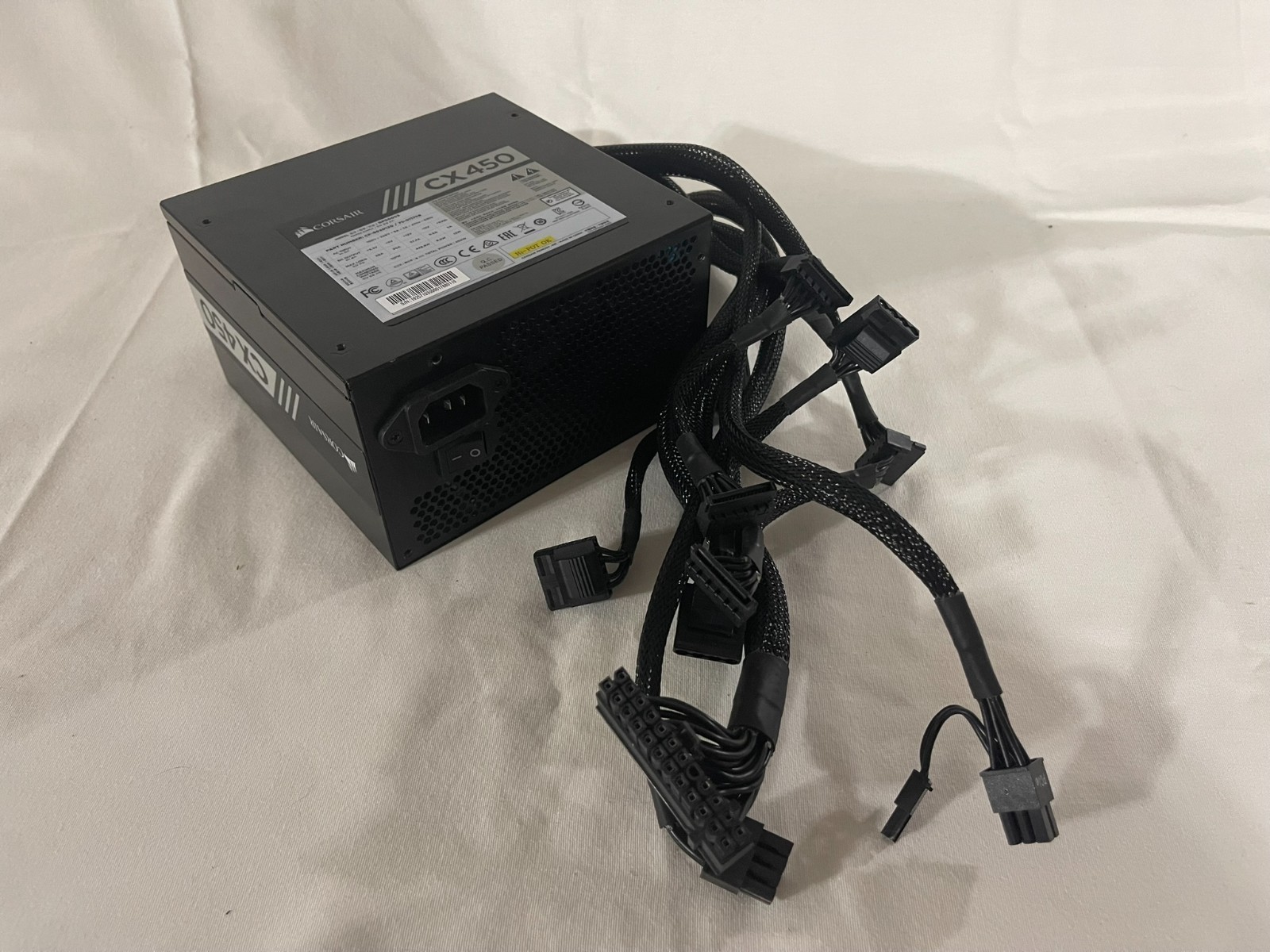 Corsair CX 450 CX450 450W RPS0053 ATX Power Supply Tested Working