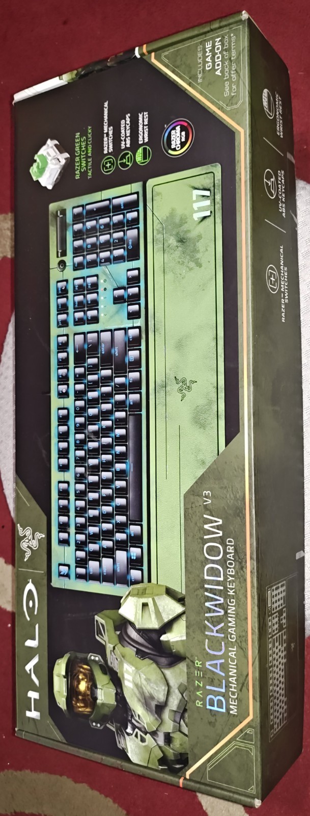 Razer BlackWidow V3 Halo Infinite Edition Mechanical Gaming Keyboard, Wired
