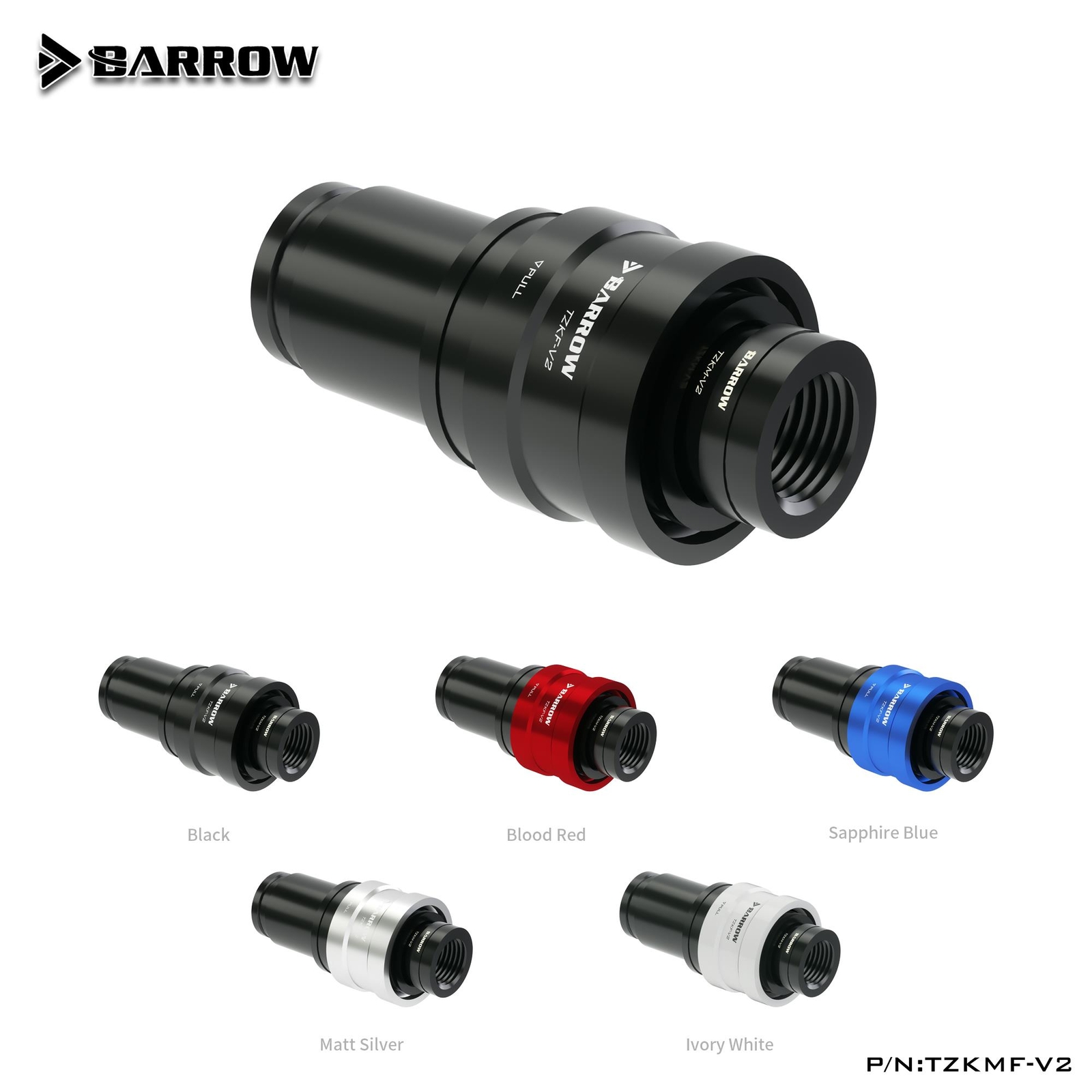 Barrow G1/4" Valve Waterstop Set Male and Female TZKMF v2