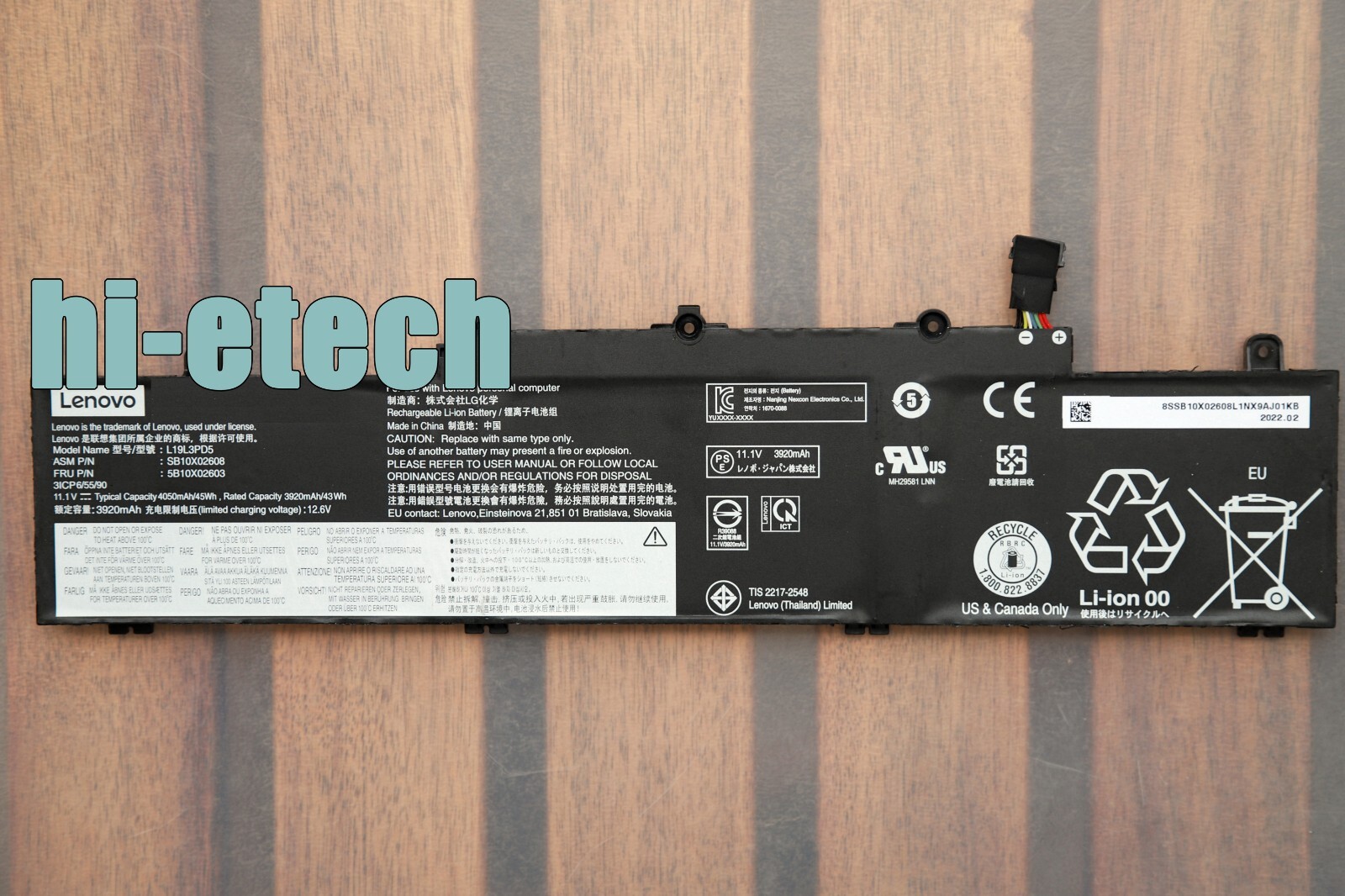 New Genuine L19C3PD5 L19M3PD5 L19L3PD5 Battery for LenovoThinkPad E14 E15 Gen 2 