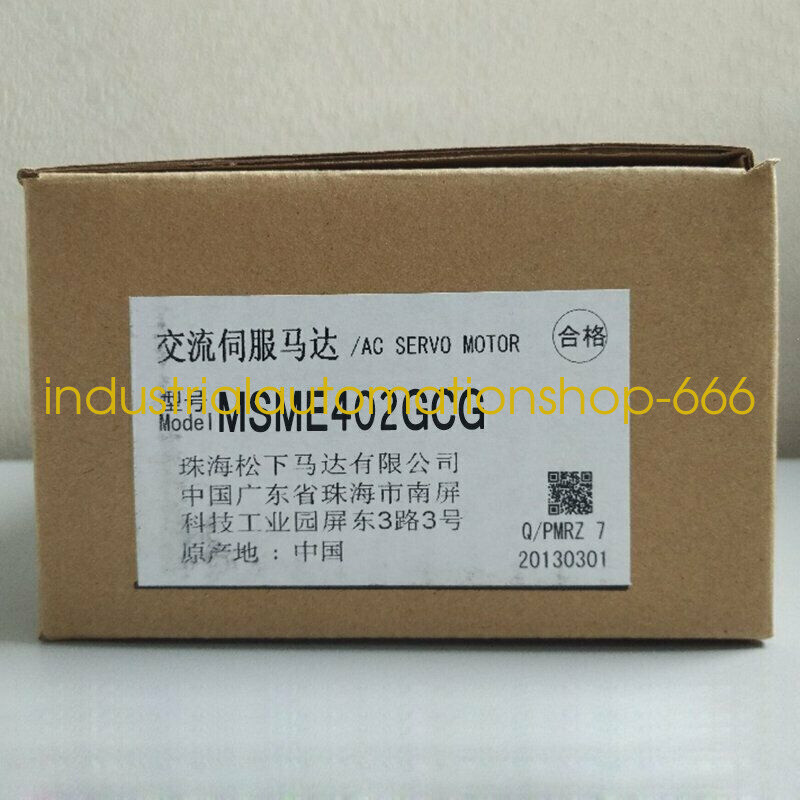 1PCS New Panasonic AC Servo Motor MSME402GCG Via DHL or FedEX