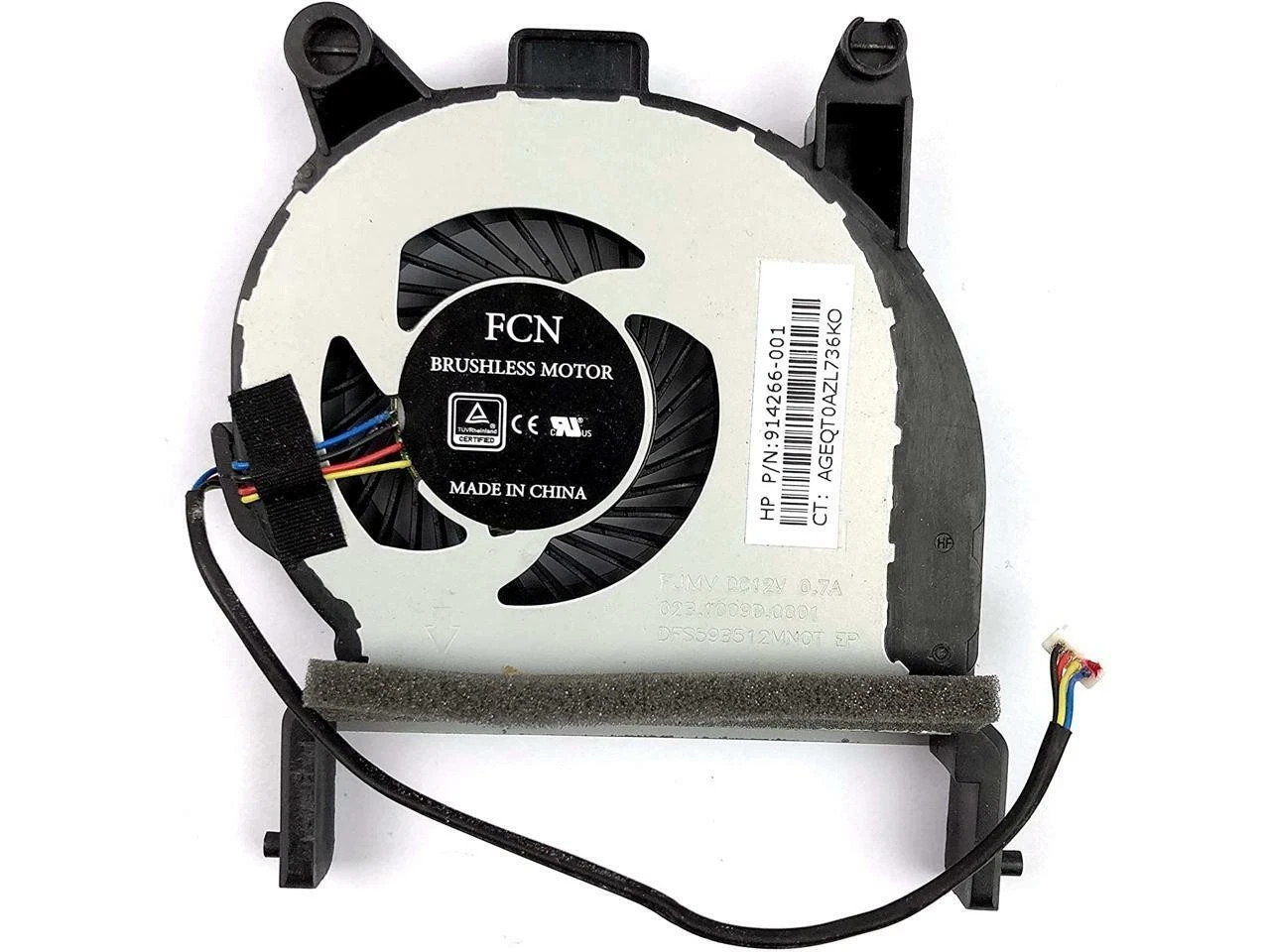HP 35W DC12V 0.7A ENT17-DM System Cooling Fan 914266-001 4-P DFS593512MN0T-
