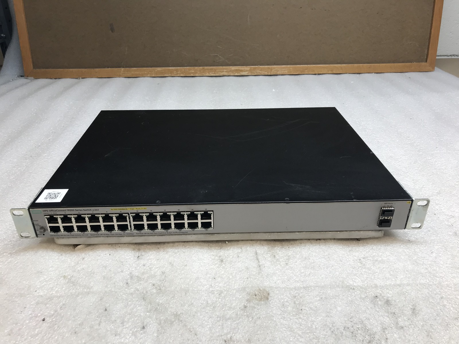HPE JL385A OfficeConnect 1920S Series 24-Port PoE Ethernet Switch w/ Rack Ears