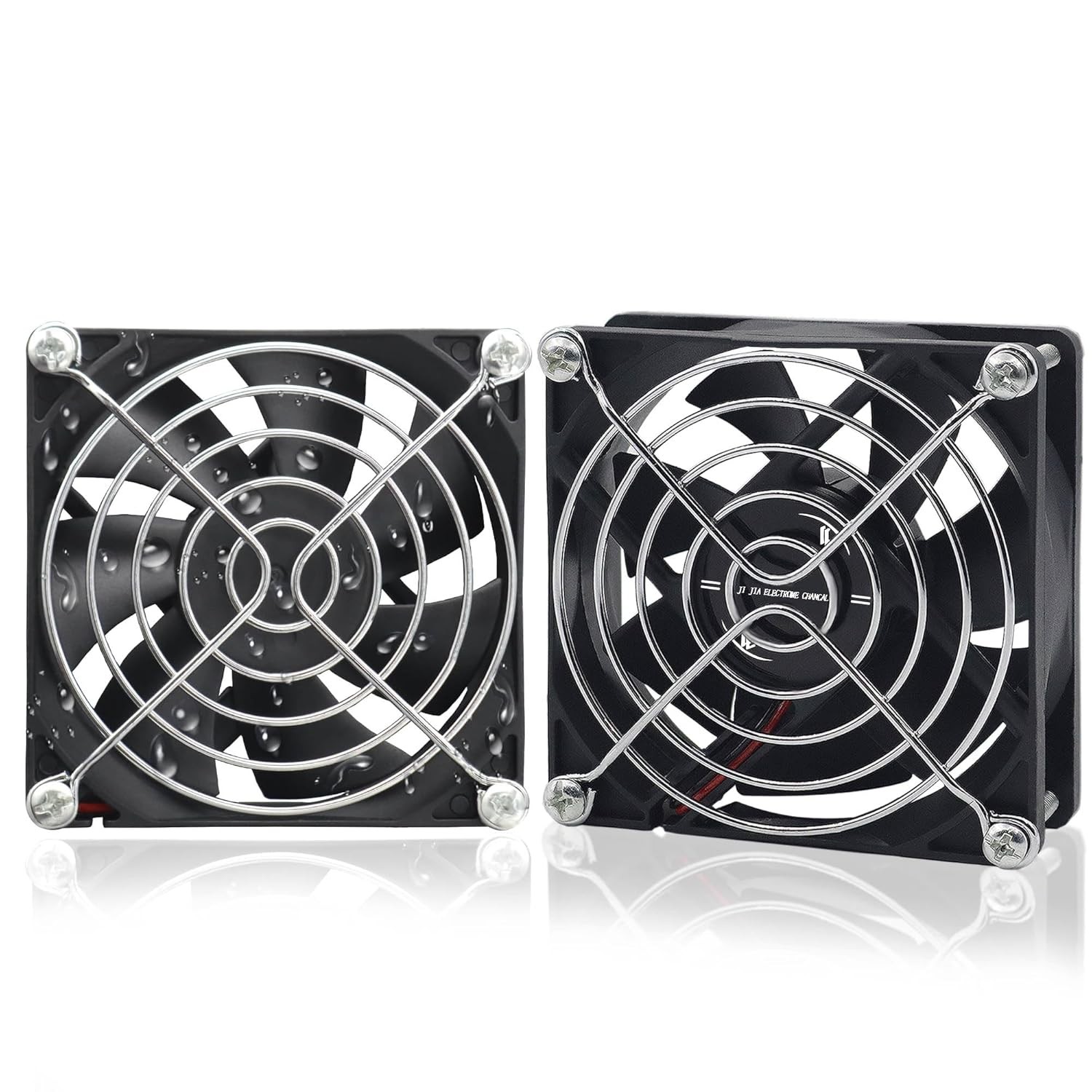 80mm IP56 Moisture-Proof Fan 2 Pack 12V DC RV Refrigerator Cooling Fans 3500RPM