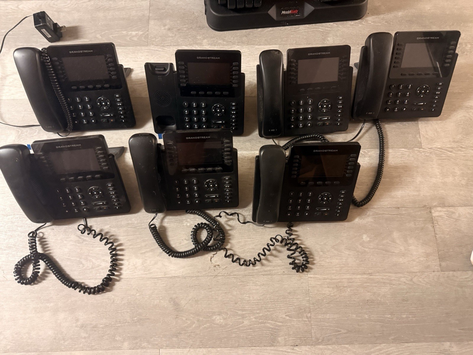 LOT OF 7 Grandstream GXP2170 High-End IP Phone - Black