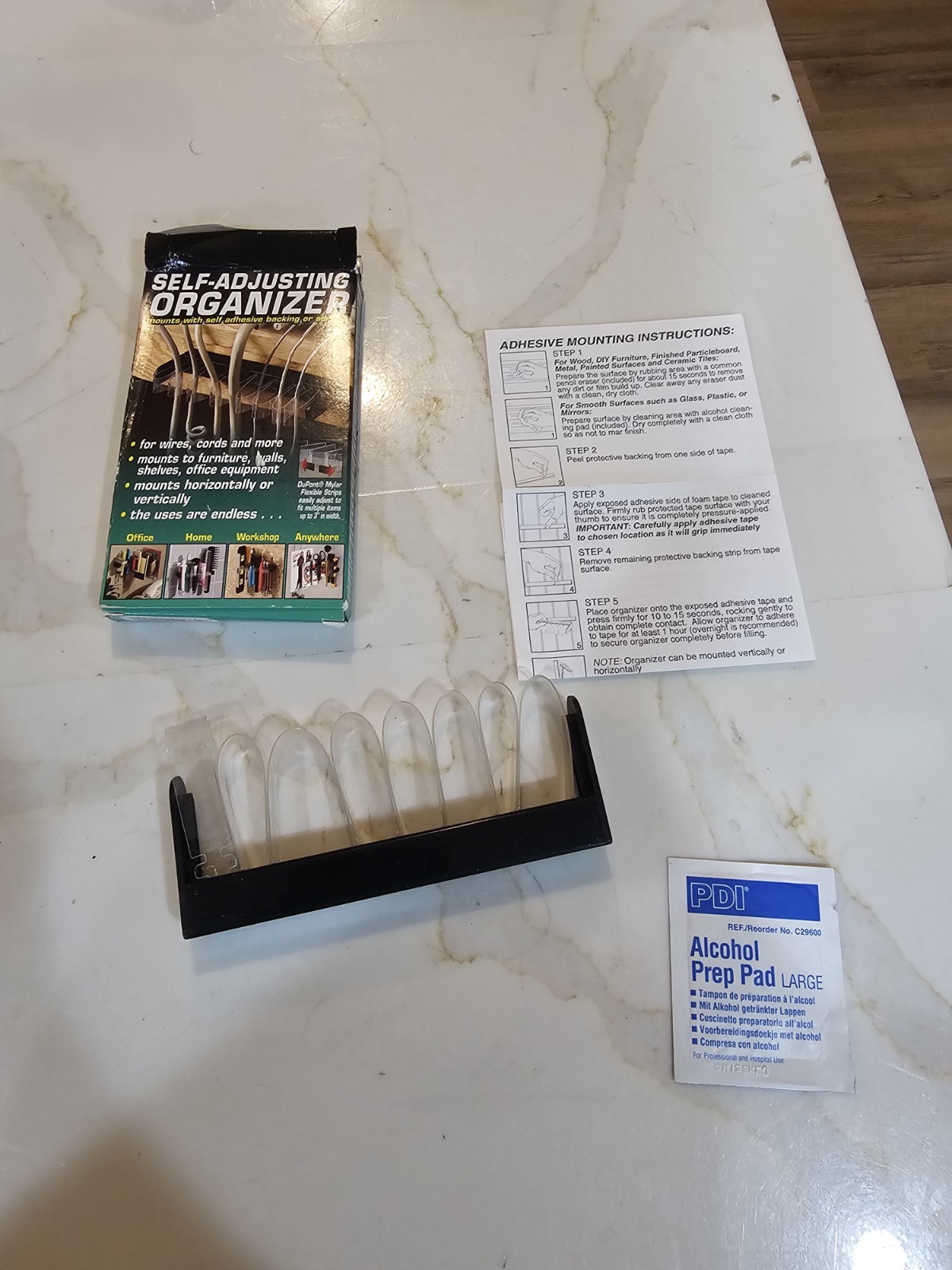 CordAway Self-Adjusting Cable Organizer~NEW IN PACKAGE 