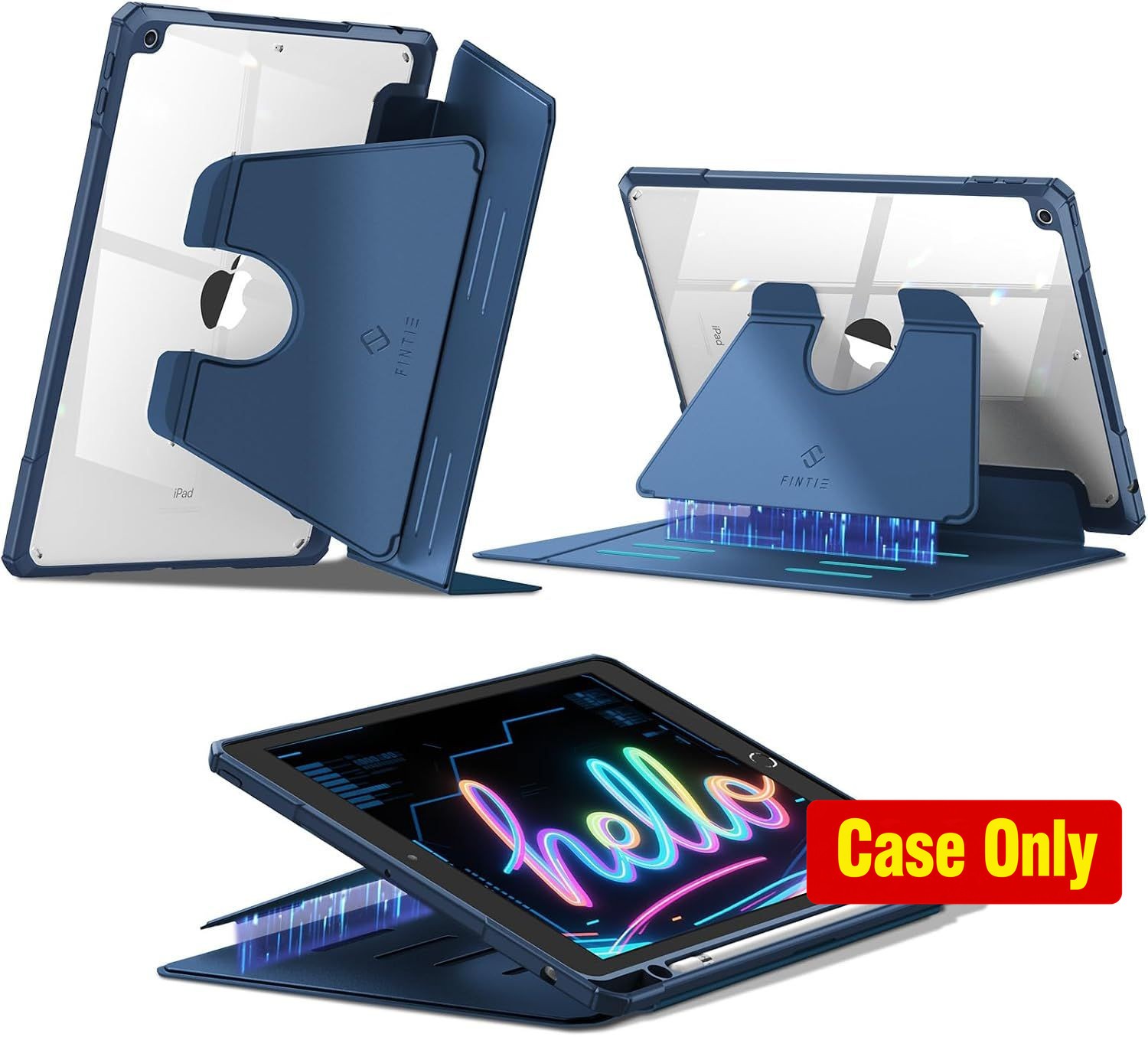 Case for iPad 9th/8th/7th Generation 10.2 Inch, Multi-Angle Viewing Feature