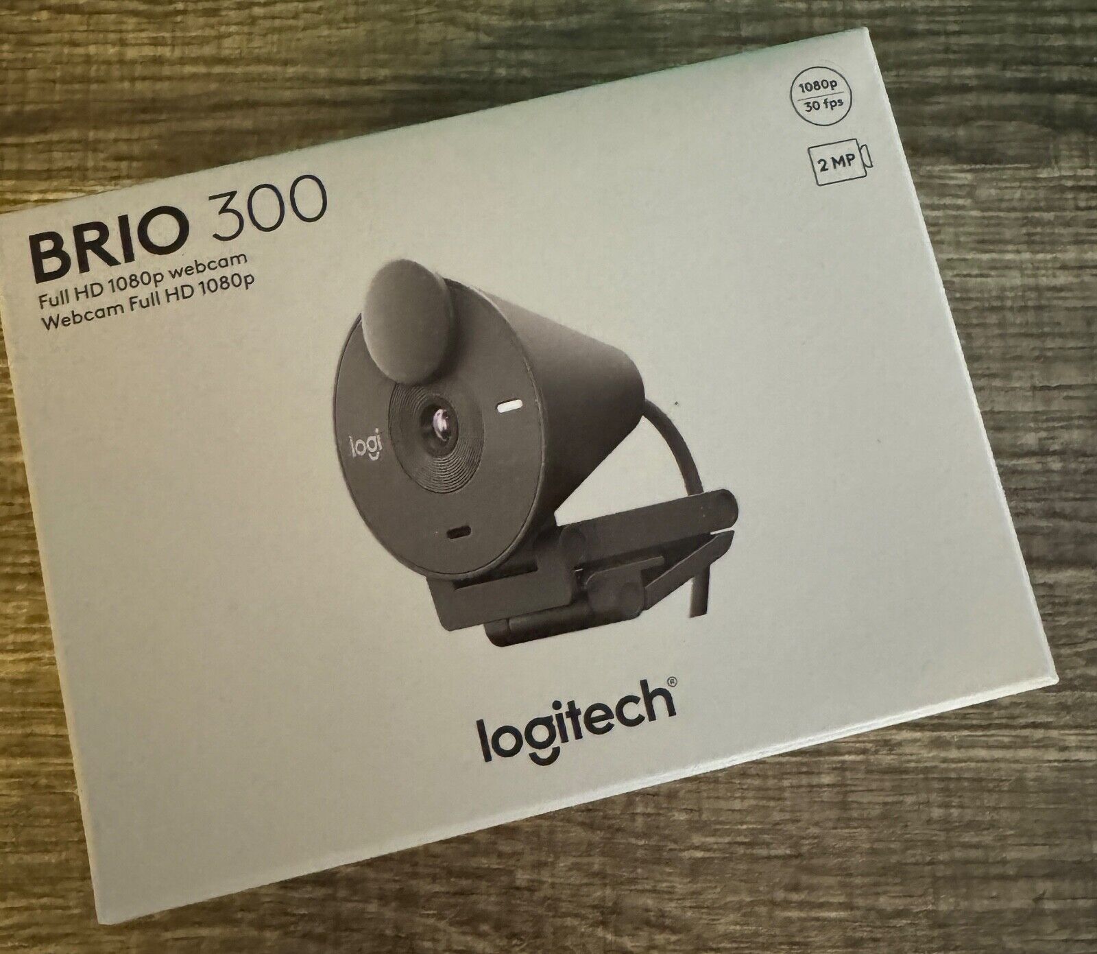 Logitech Brio 300 Full HD 1080p Webcam Camera - BLACK 960-001497 - SEALED / NEW