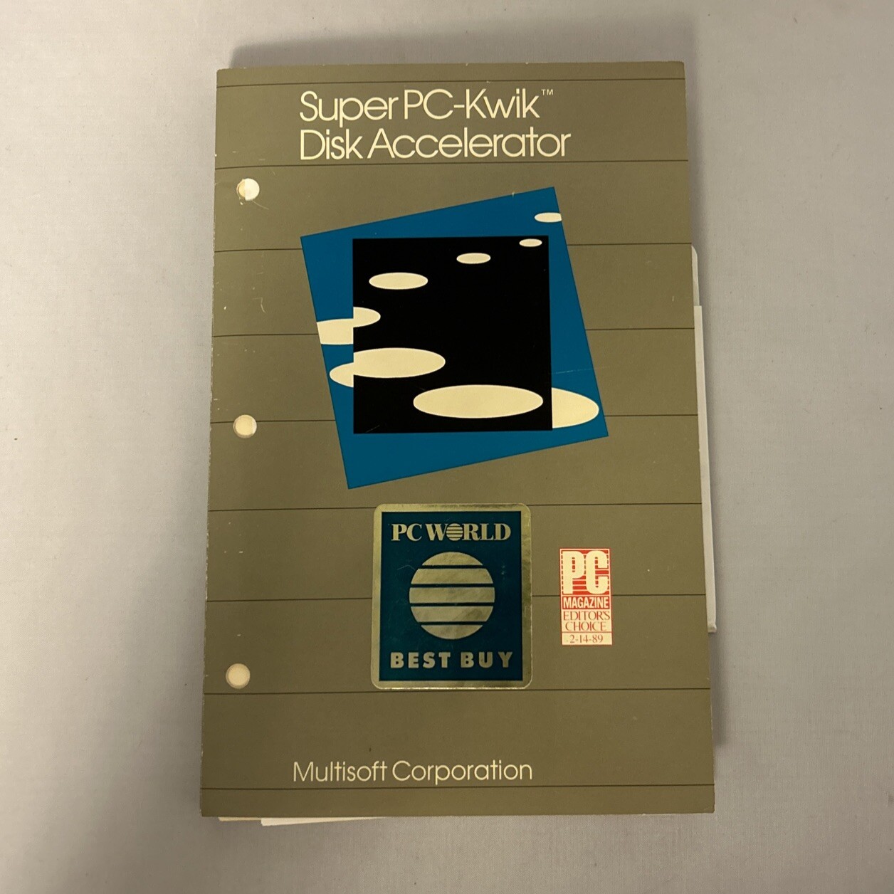 Sealed Super PC-Kwik Disk Accelerator 1989 Vintage Computer Software with Manual