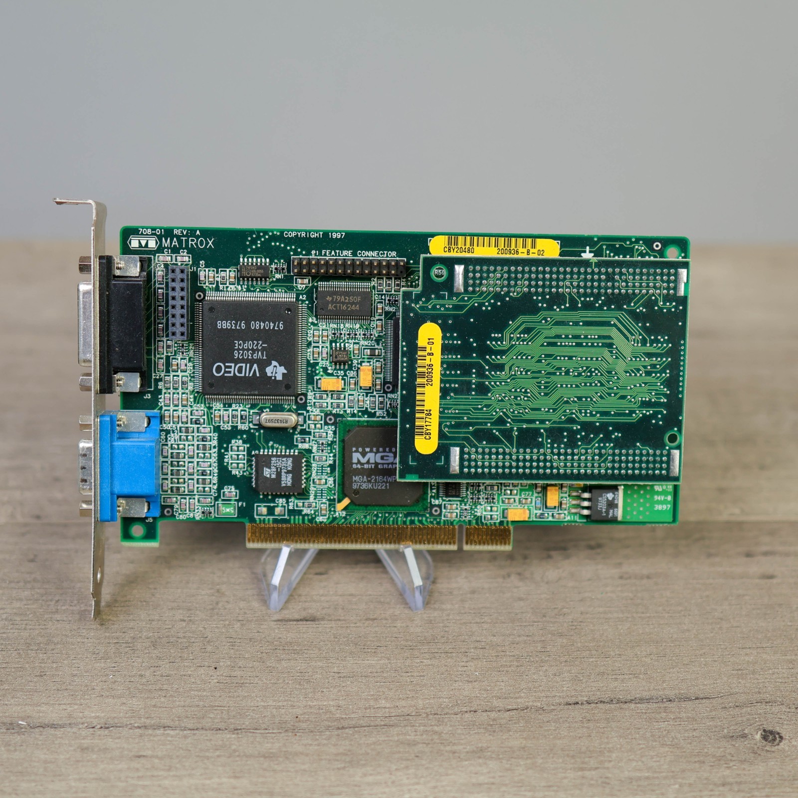 Matrox Millennium II PCI 8MB Video Card MGA-2164W Dell MIL2P/8 4MB Upgrade