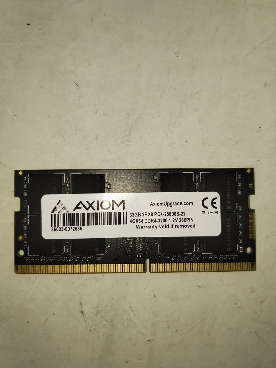 AXIOM 36003-0072686 Laptop Memory 32GB DDR4 2Rx8
