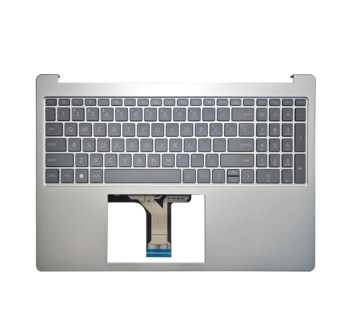for HP 15-FC 15-FD 15T-FD 15Z-FC UMA Palmrest Backlit Keyboard N36753-001 Silver