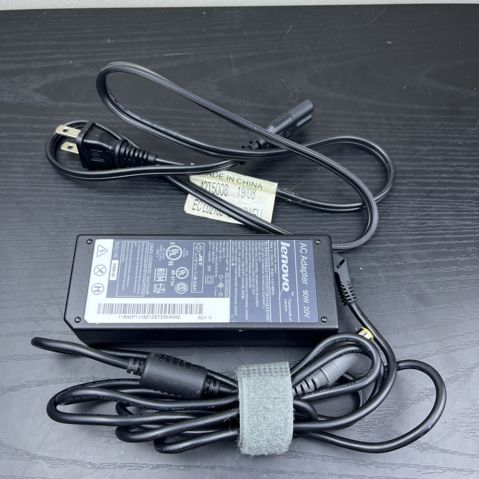 Genuine Lenovo 45N0482 90W AC Adapter Charger 20V 4.5A Slim Tip OEM Tested