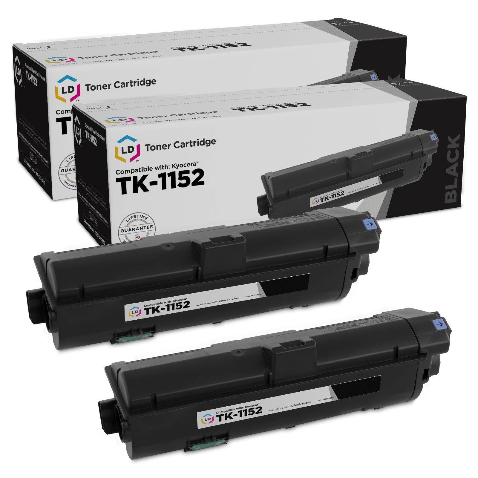 LD Compatible Kyocera TK-1152 (1T02RV0US0) Black Toner Cartridge 2PK for M2635dw