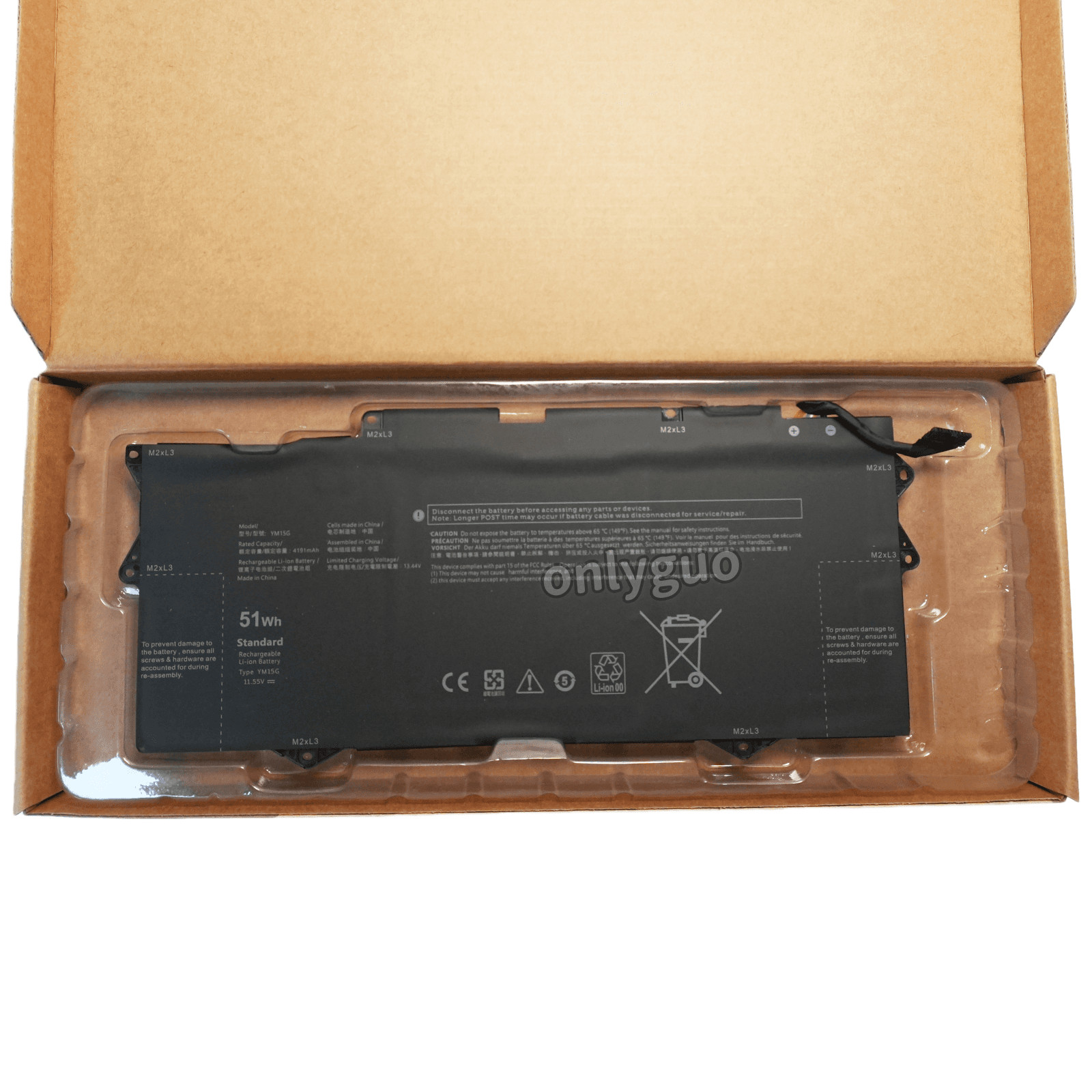 New OEM YM15G Battery for Dell XPS 13 9315 Series G9FHC 0G9FHC 0W6D4H 0YM15G