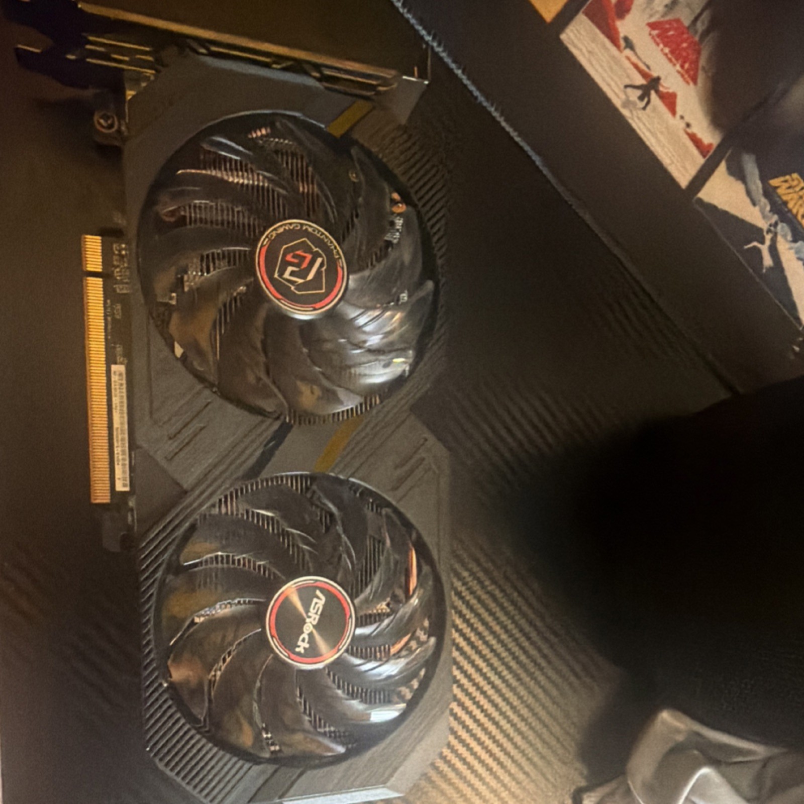 ASRock AMD Radeon PCIe x16 Graphics Card Dual Fan Heatsink, Multi-Monitor