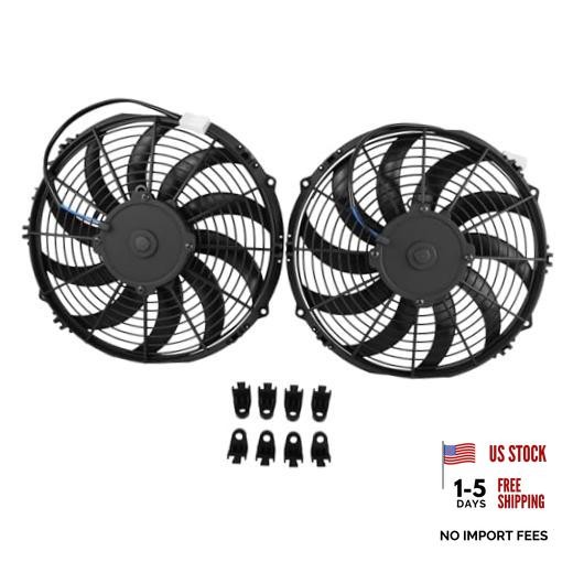 2PCS 12 Inch Radiator Fan Puller Curved Blades 30101522 VA10-AP50/C-61A | Used