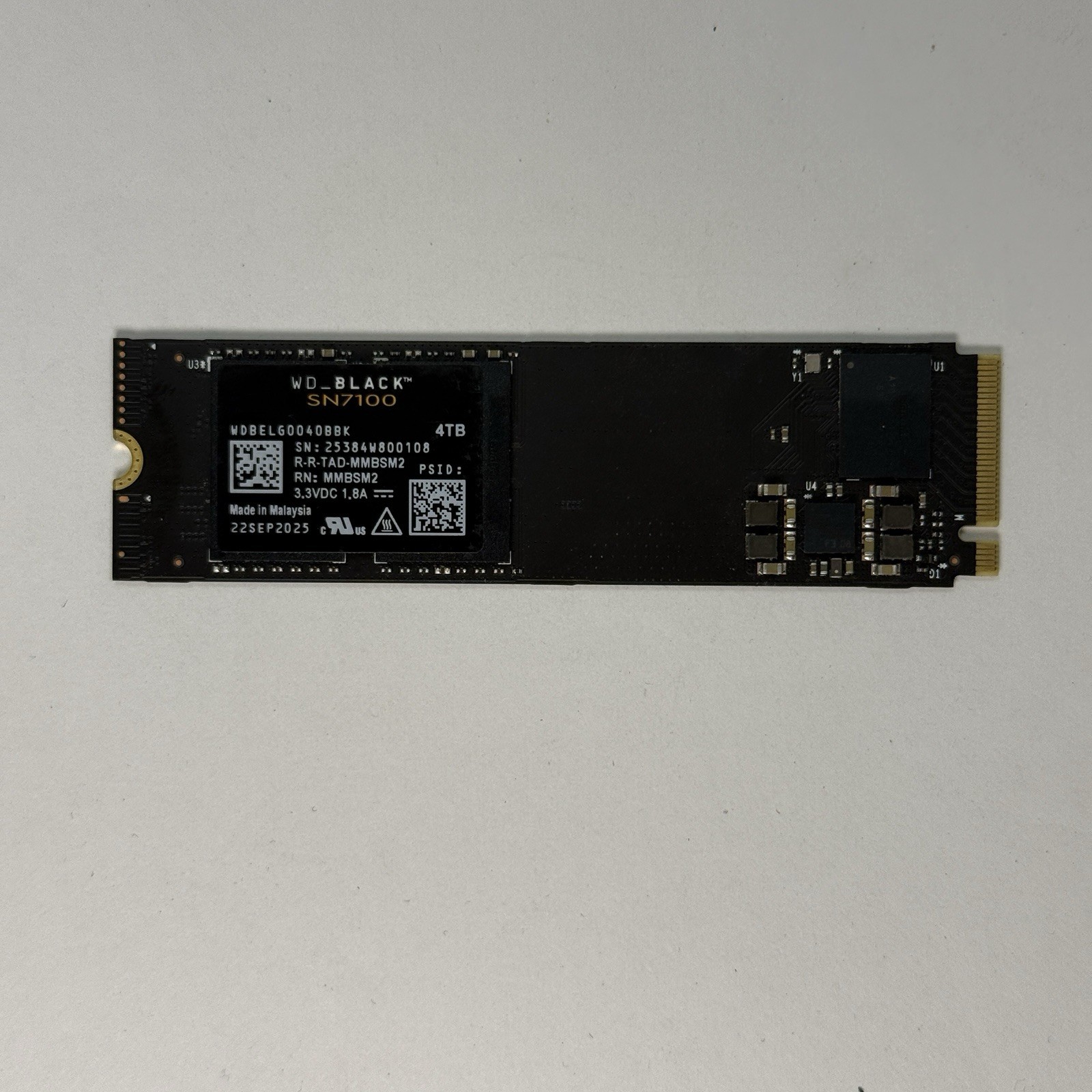 WD_BLACK SN7100 M.2 2280 4TB PCI-Express 4.0 x4 TLC 3D NAND Internal Solid State