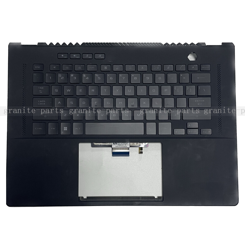 Black For ASUS ROG Zephyrus GA503Q GU603 Palmrest Backlit Keyboard Cover