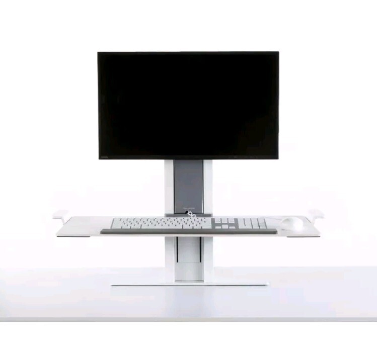 Humanscale QuickStand Light Mount Stand W/ Platform Sit-To-Stand Workstation 