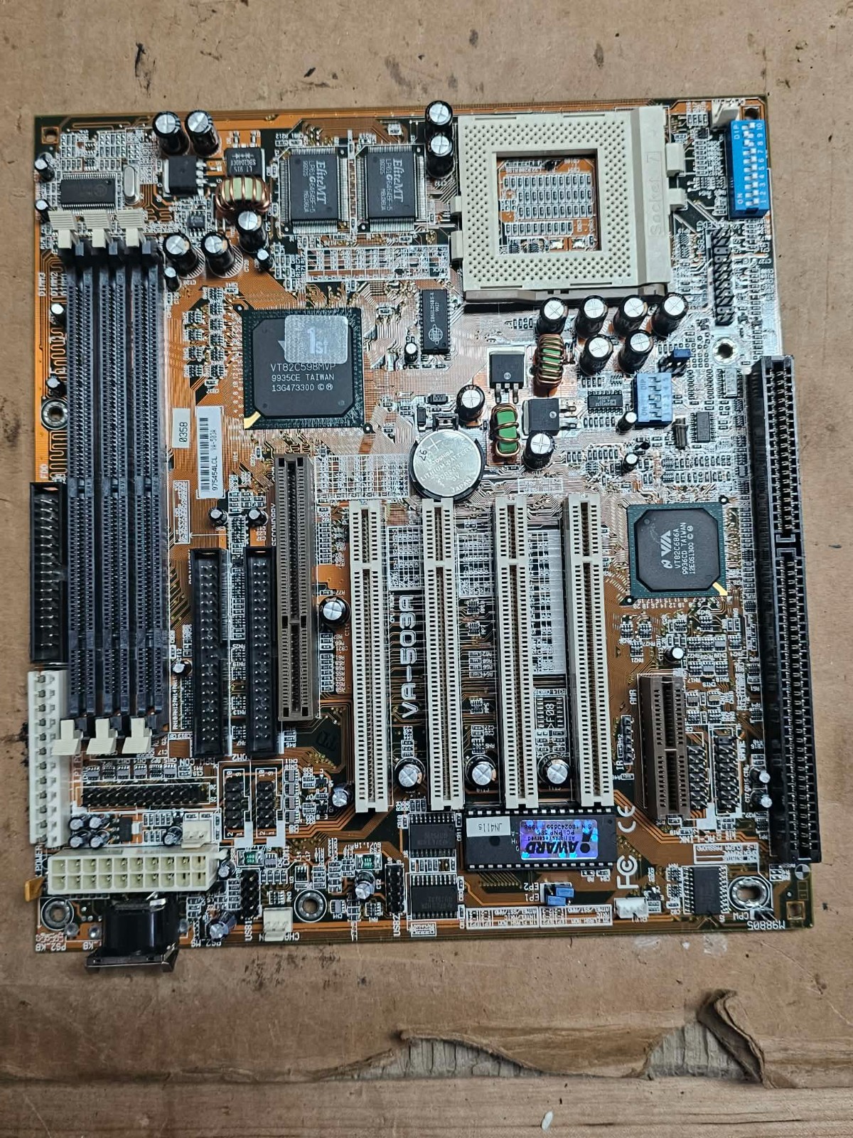 Clean Vintage Retro Gaming ASUS VA-503A Motherboard PCI ISA AGP Motherboard