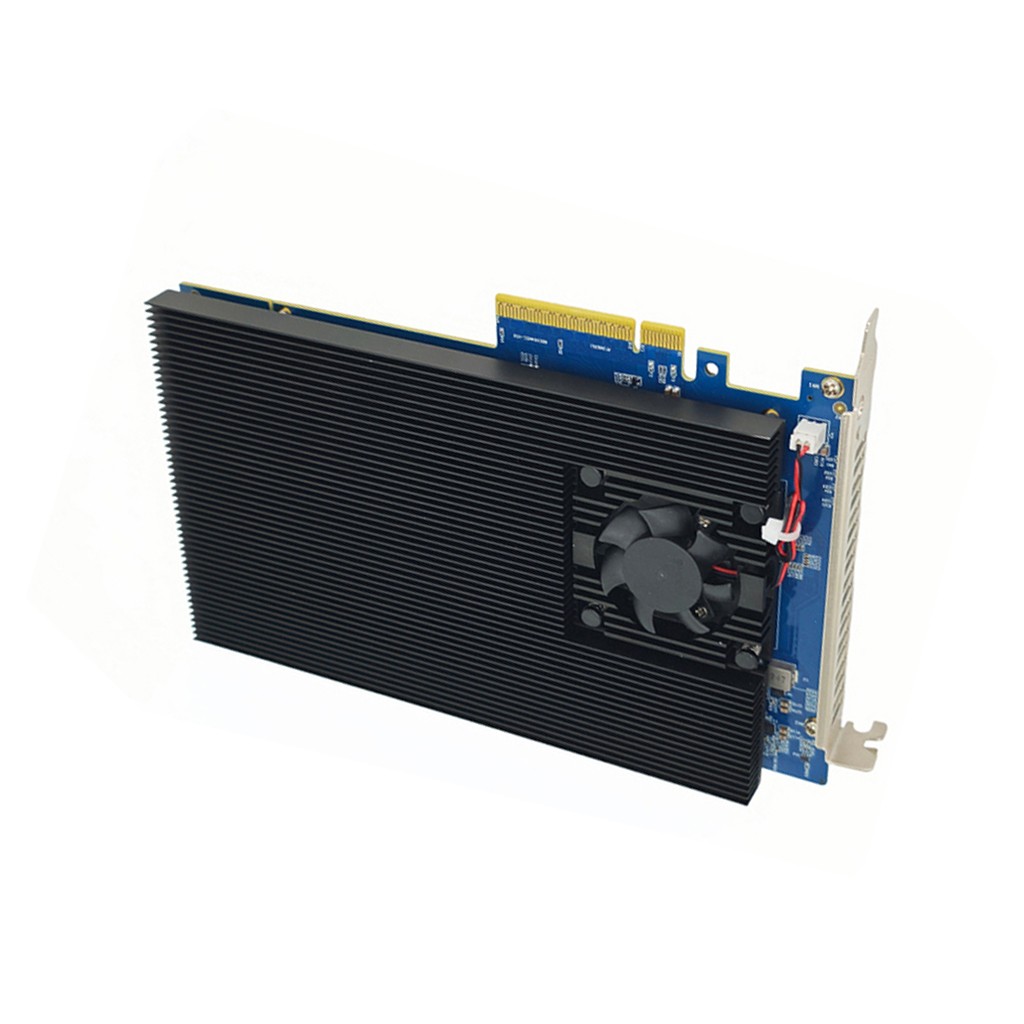PCIe 4.0 4-Bay M.2 NVMe Card PEX88024 Support 22110/2280/2242 for Win/Linux/Mac