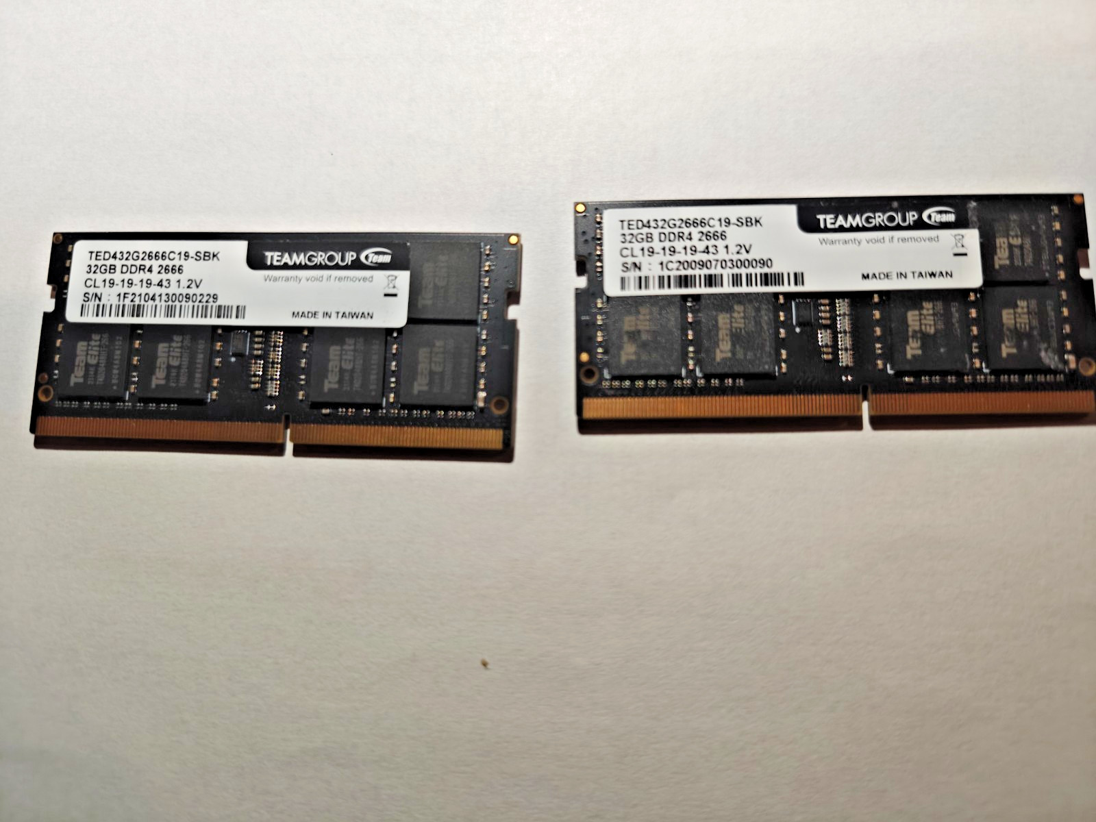 TEAMGROUP ELITE DDR4 64GB Kit (2 x 32GB) 2666MHz PC4-21300 CL19 RAM MEMORY QNAP