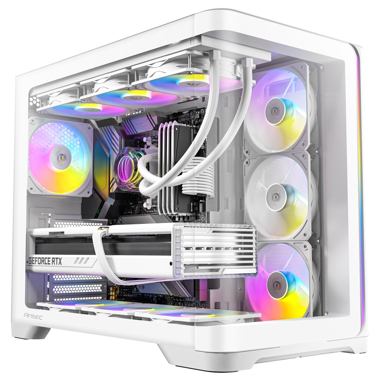 Antec C5CURVEARGBWHITE C5 Curve ARGB Mid-Tower ATX PC Case White