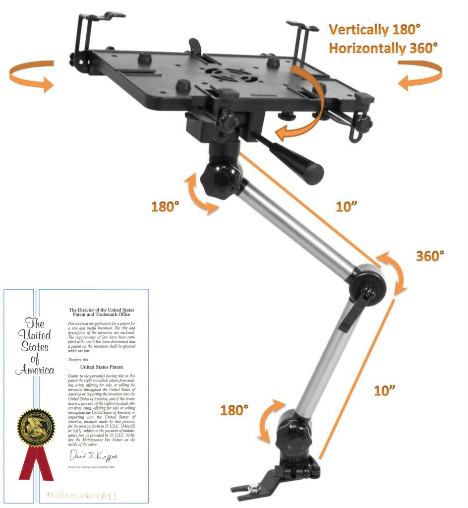 *Bundle Deals* Mobotron MS-426F Standard Car iPad Laptop Mount + USB Cooling Fan