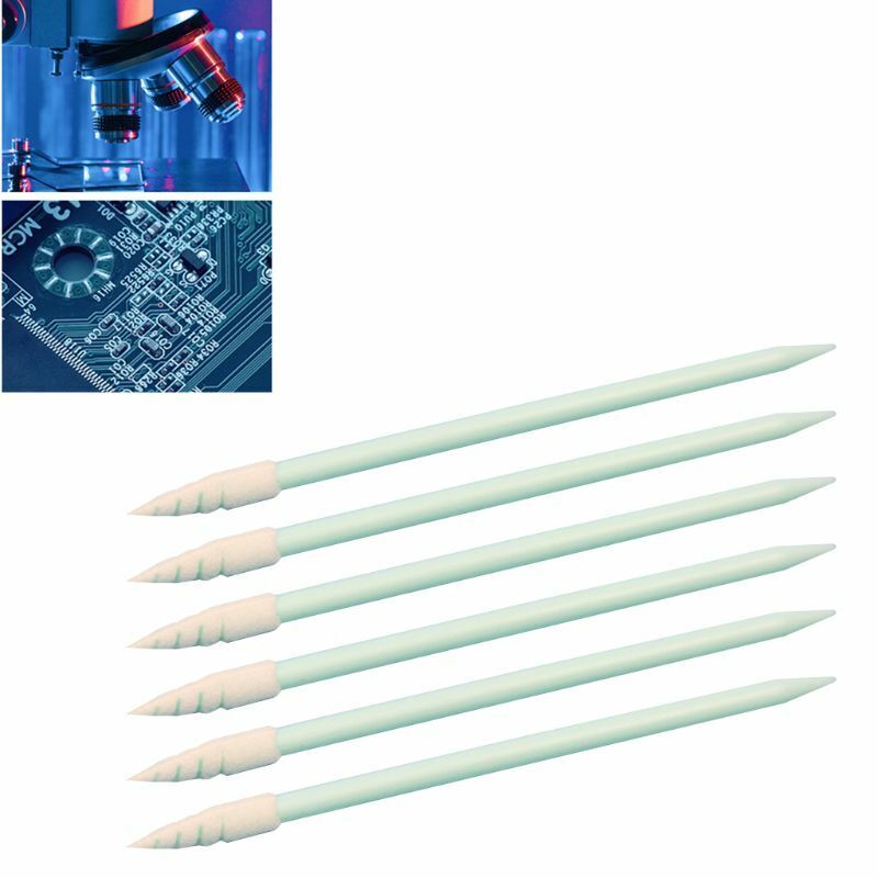 200Pcs Small Pointed Tips Cloth Head Cleaning Swab Lint Dust Free Sponge Sticks