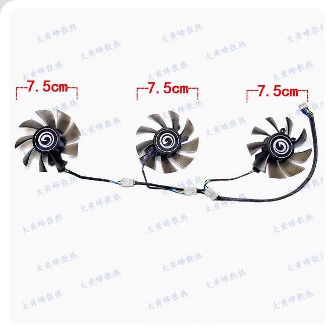 For GALAX GTX960 750ti HOF Hall of Fame Graphics Card Cooling Fan Parts
