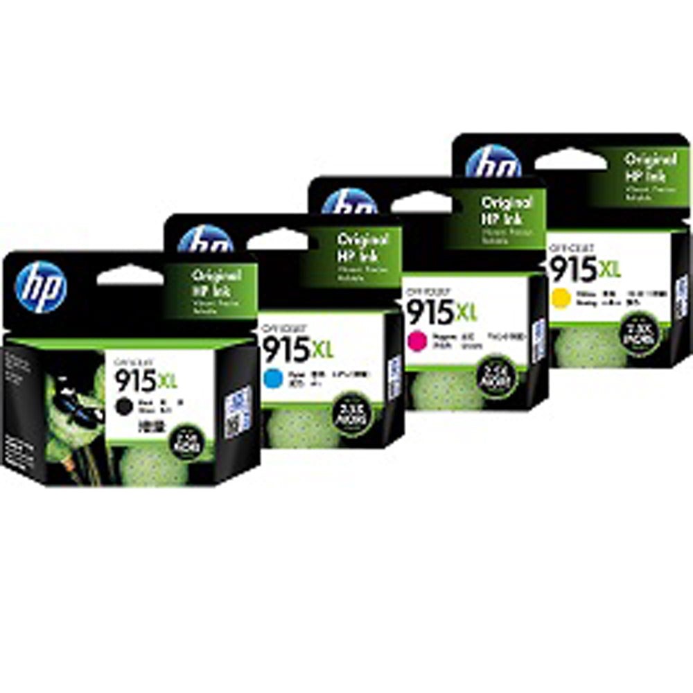 AU GENUINE Original HP 915XL 4 Colours Value Pack Ink Cartridge Toner Officejet