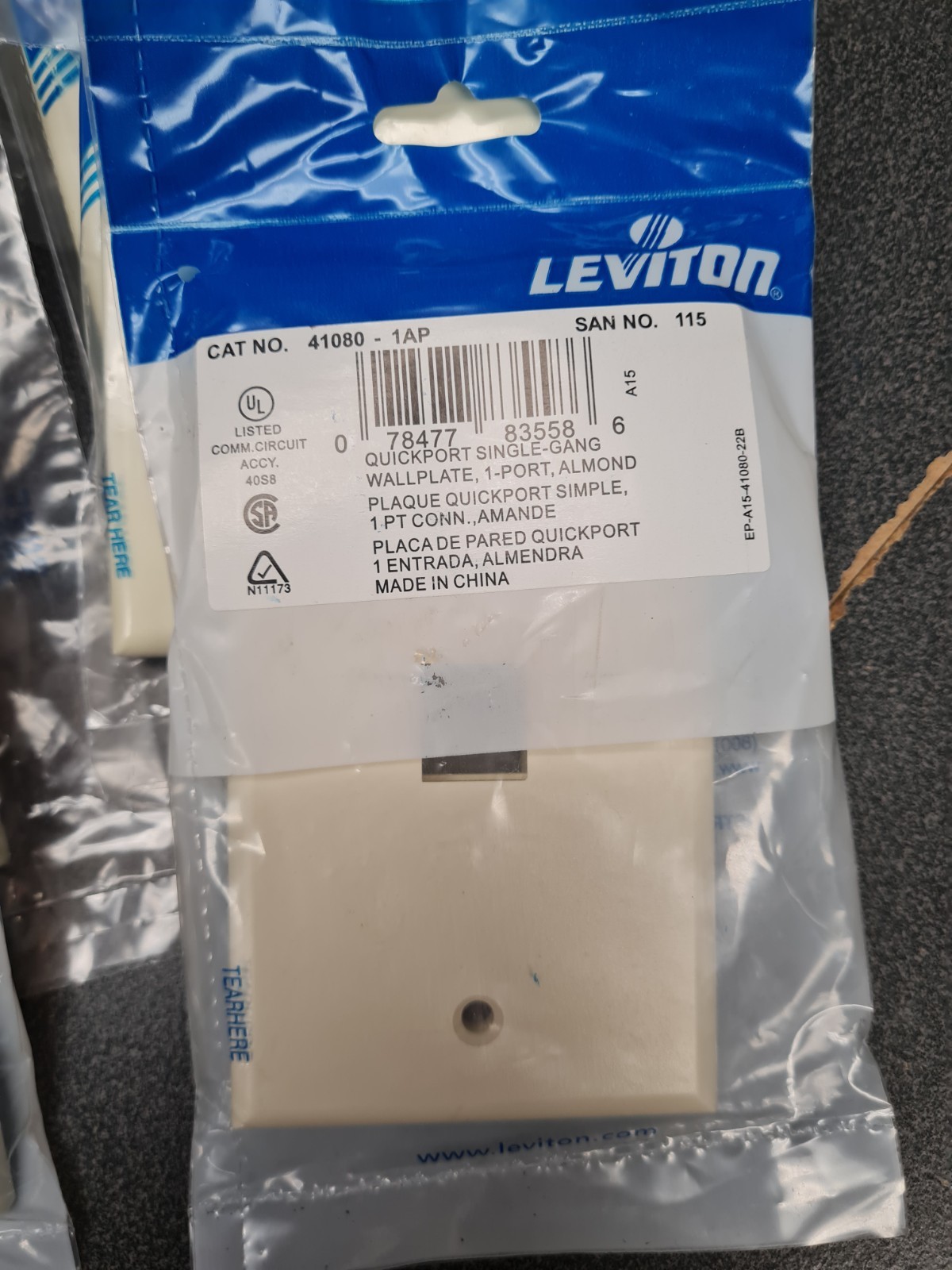 ***Lot of 24*** Leviton 41080-1AP Almond 1-Gang ***FREE SHIPPING***