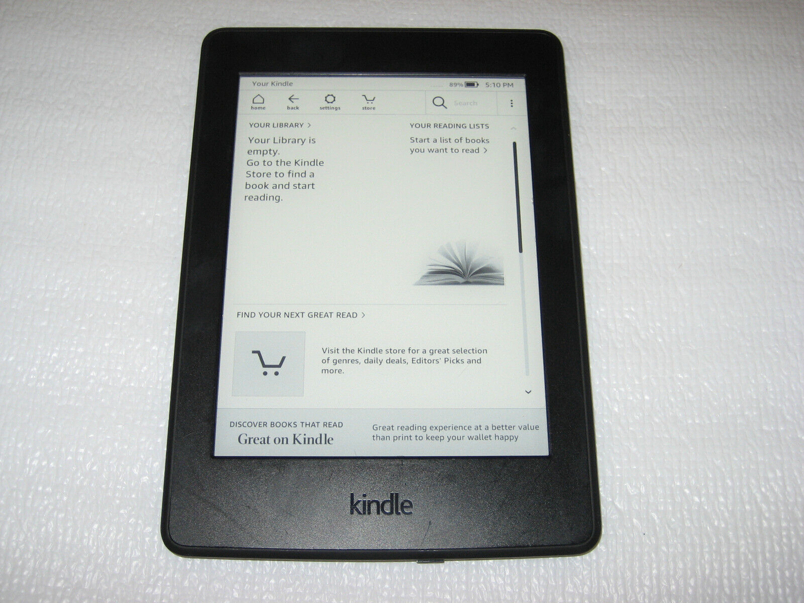 Amazon Kindle Paperwhite 7th Generation, 4GB, Wi-Fi, 300 ppi, DP75SDI