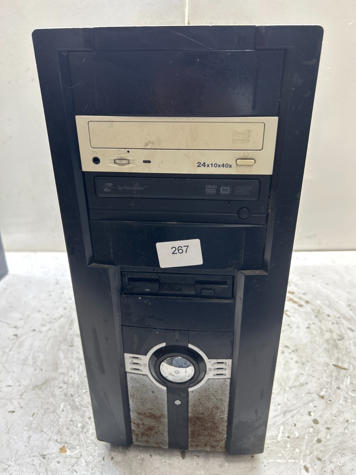 Vintage Retro Black ATX Desktop Computer Case