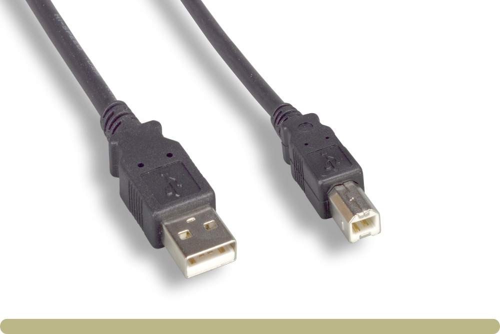 USB Printer Cable 6ft High Speed A-B Male Cord  HP Canon Epson Dell