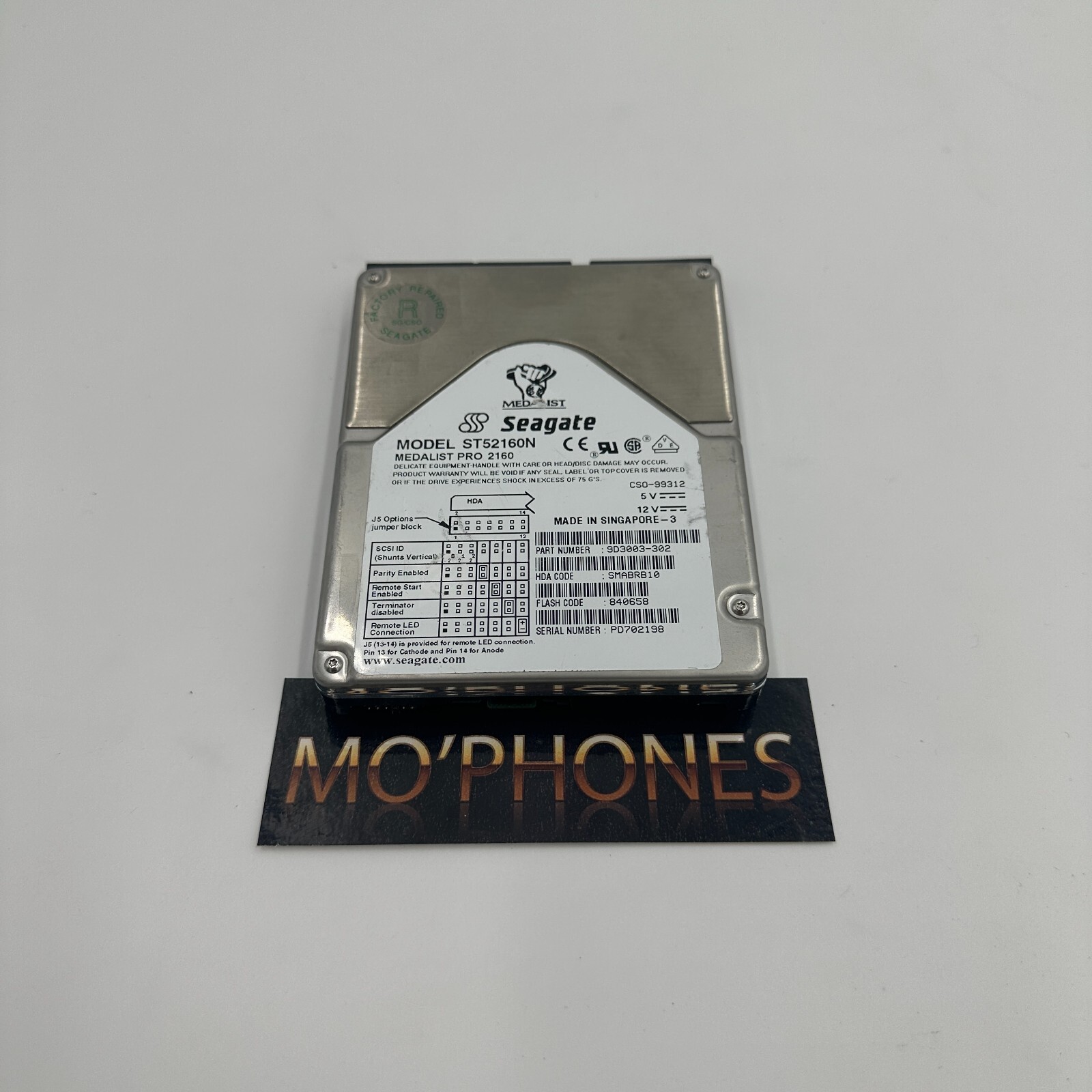 Seagate Medalist Pro ST52160N 2.GB 3.5" Hard Drive