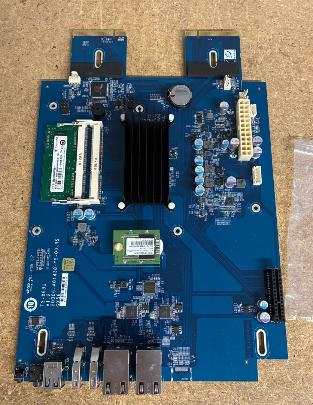 Fujitsu Qnap TS-X63U Motherboard V1.2 20006-A01438-YS-00-RS QX56 4GB PCIe RAM