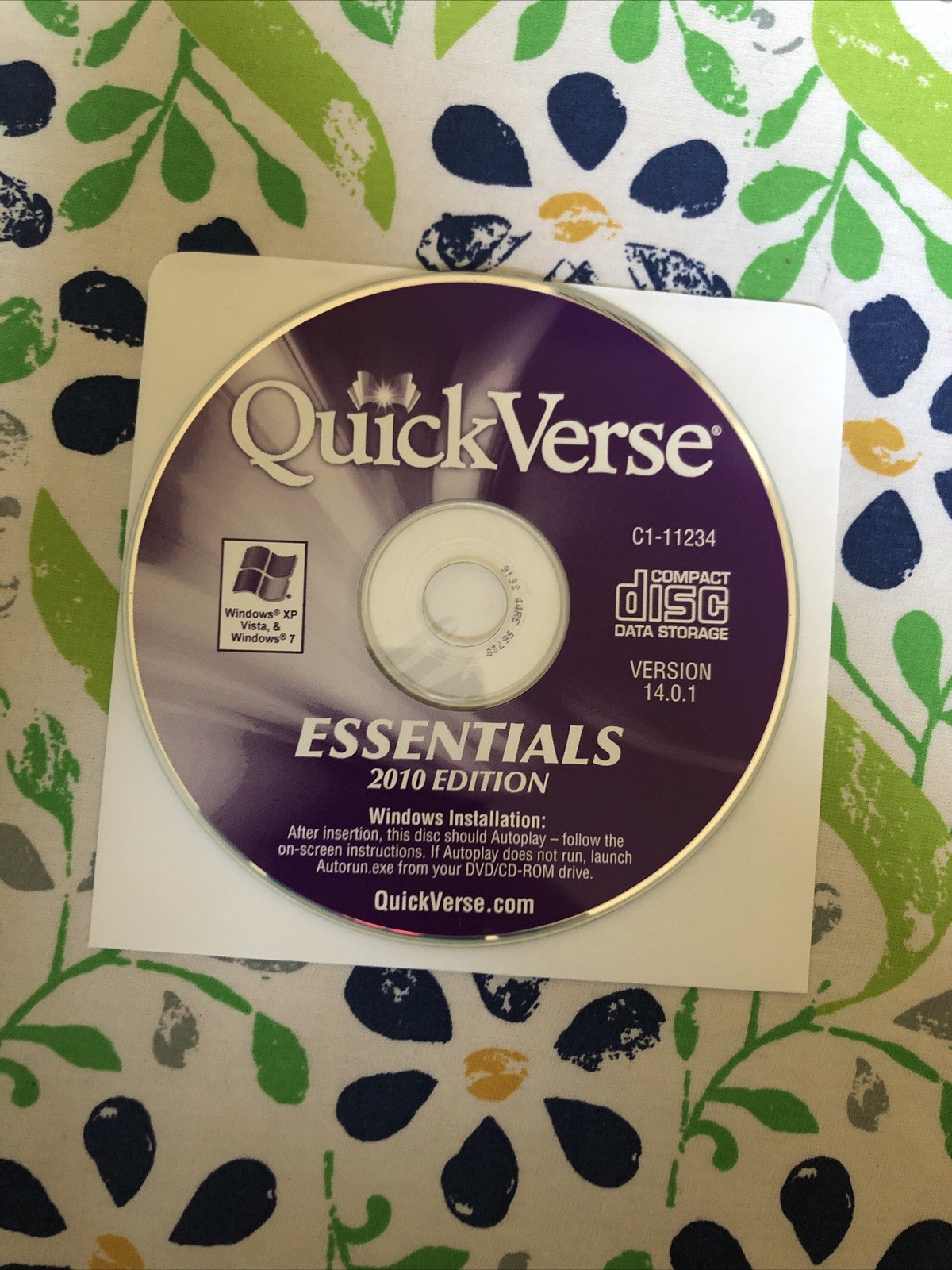 Quick Verse Bible Essentials 2010 Edition C1-11234 - Rare LN