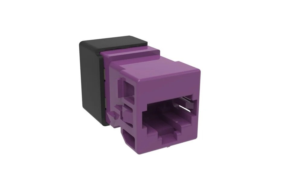 Commscope Cat6A Modular  Data Jacks UNJ10G-VL Violet Purple 10 Gbps ⭐LOT OF 25⭐