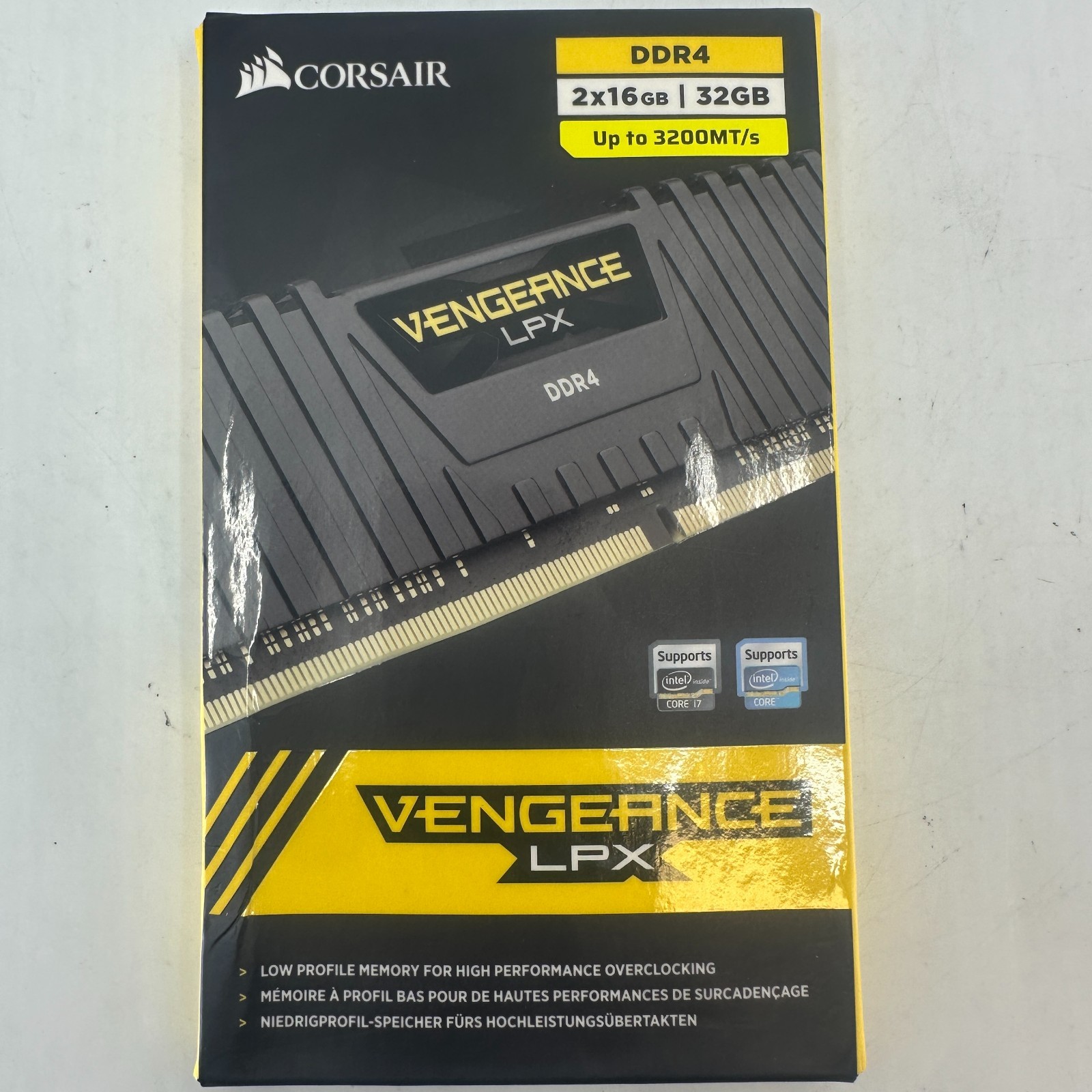 Corsair Vengeance LPX 32GB 2x16GB DDR4-3200 C16 Desktop RAM Black
