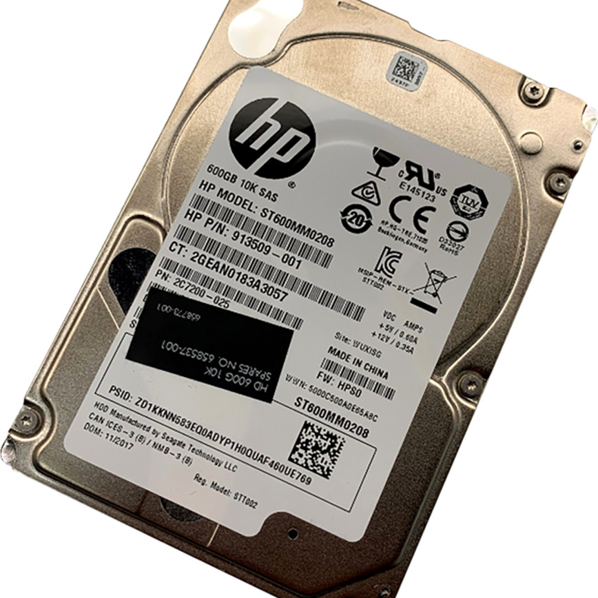 HP Seagate 600GB SAS 12GB/s 10K 2.5" HDD ST600MM0208 913509-001