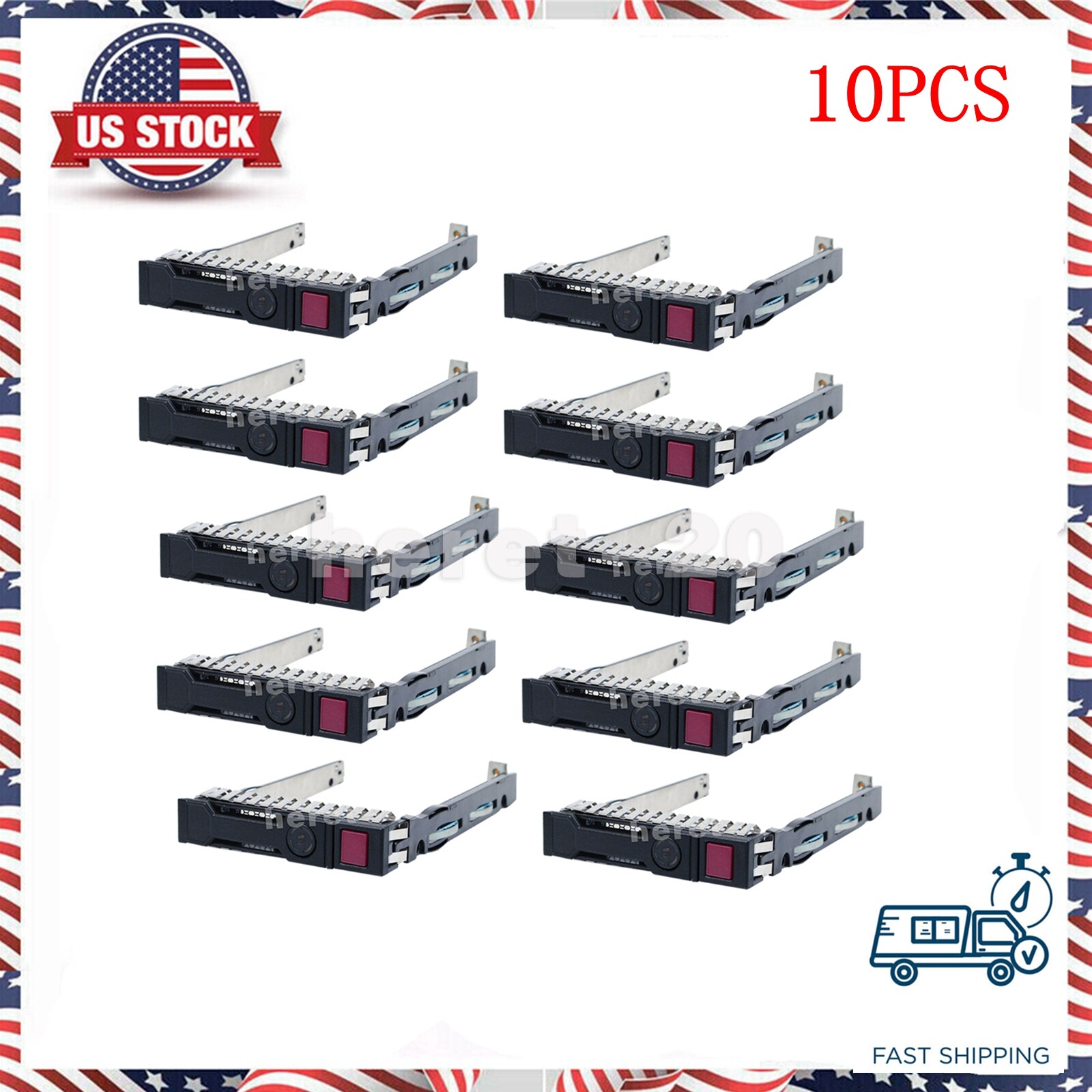 10PCS 651687-001 TRAY Caddy FOR 2.5'' SAS/SATA TRAY HPE DL310e BL660c WS460c G8