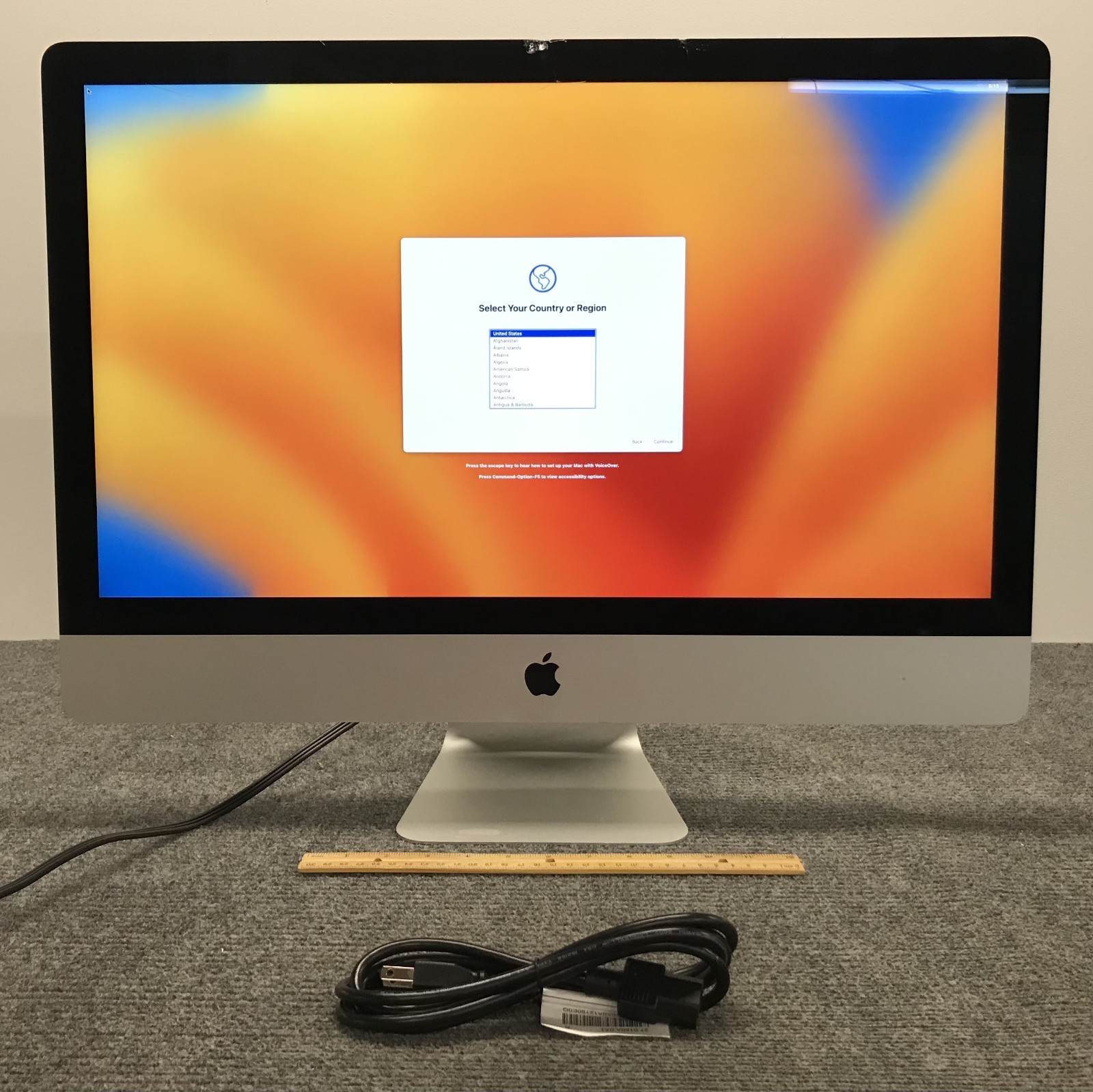 Apple iMac A1419 MNE92LL/A 2017 27" AIO i5-7500 16GB RAM 1TB HDD + 32GB SSD, As 