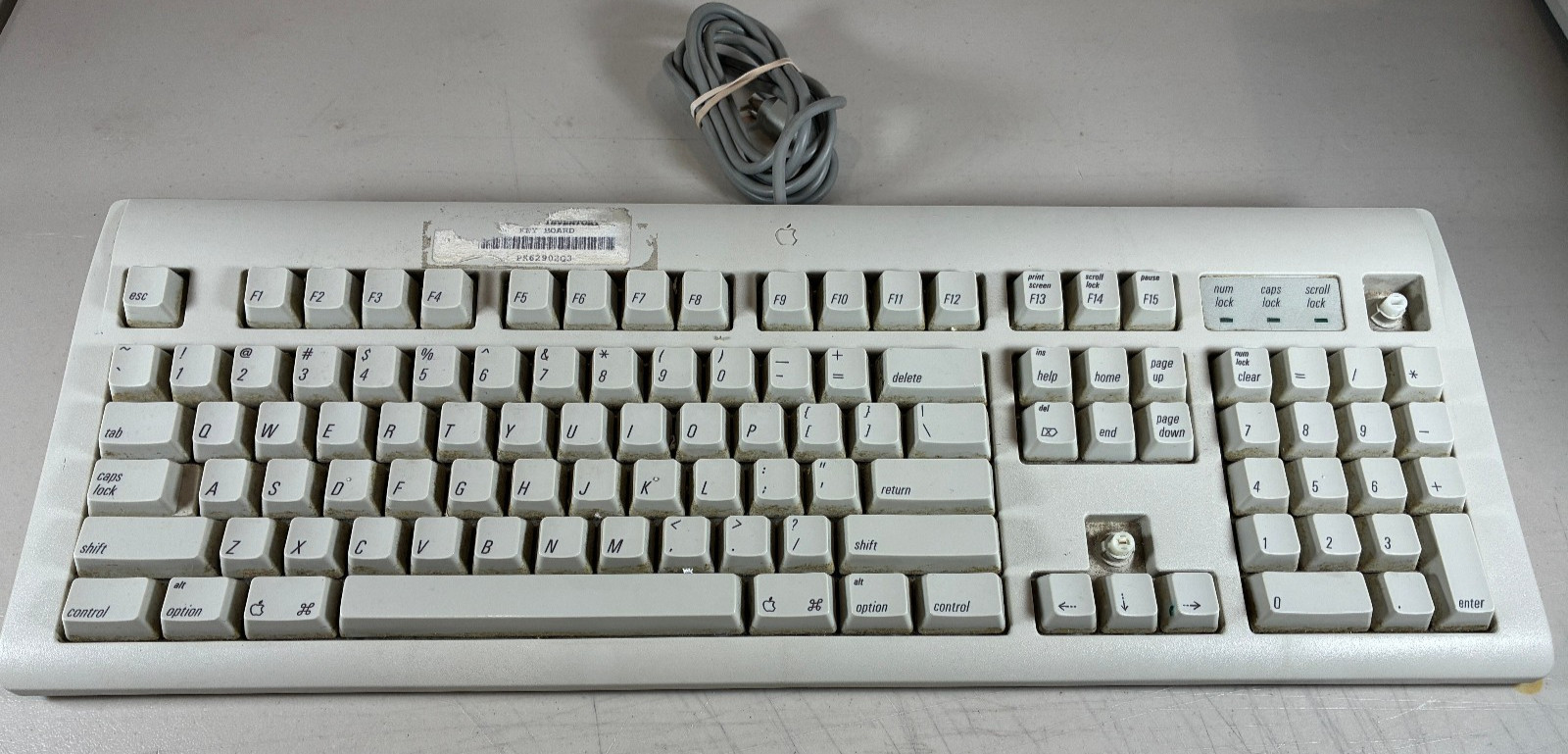 UNTESTED Parts Repair Vintage 1995 Apple M2980 AppleDesign Keyboard for Mac