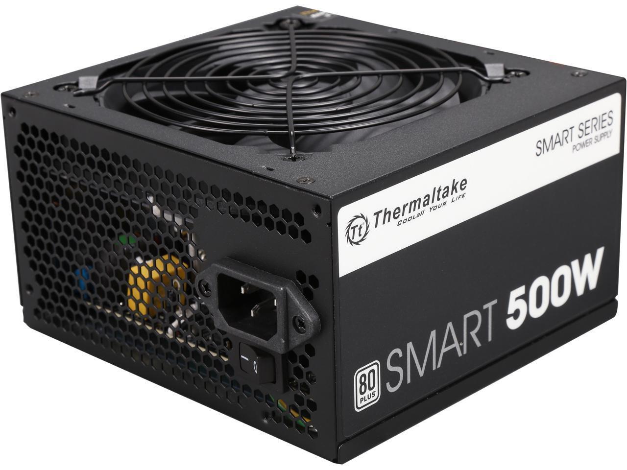 Thermaltake Smart Series 500W SLI/CrossFire Continuous Power ATX Power Supply...